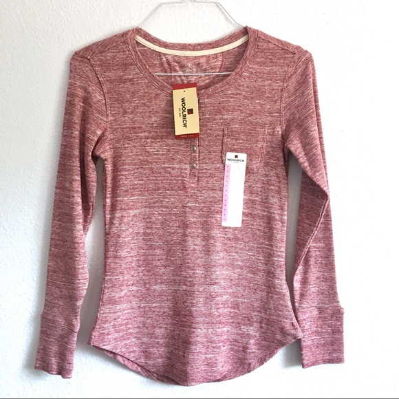 Woolrich Tops - Woolrich | Mauve Thermal Long Sleeve